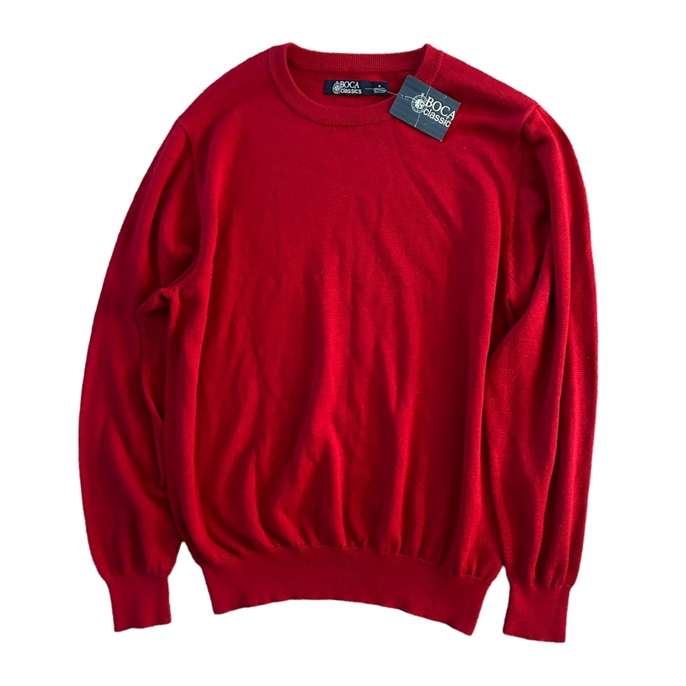 NWT Red Long Sleeve Crewneck Sweater M